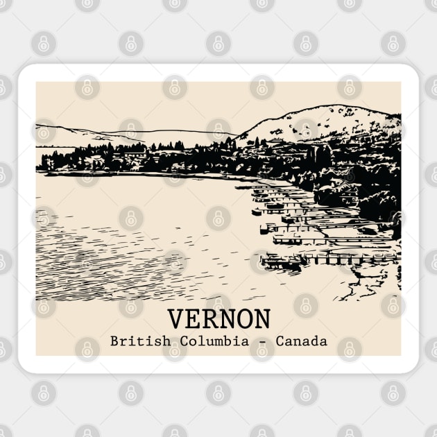 Vernon - British Columbia Magnet by Lakeric